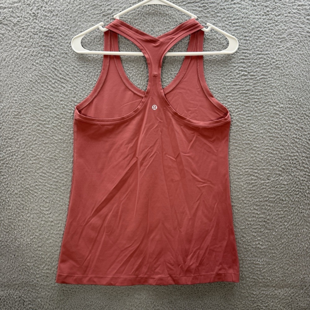 Lululemon Top Womens 4 Pink Cool Racerback II Tank Yoga Jogging Gym Sports - Picture 2 of 6